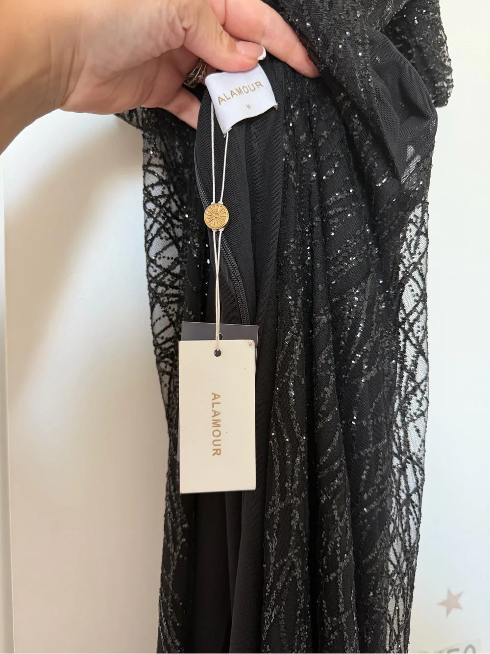 Alamour The Label Black Sequin Evening Gown – NWT | Size M